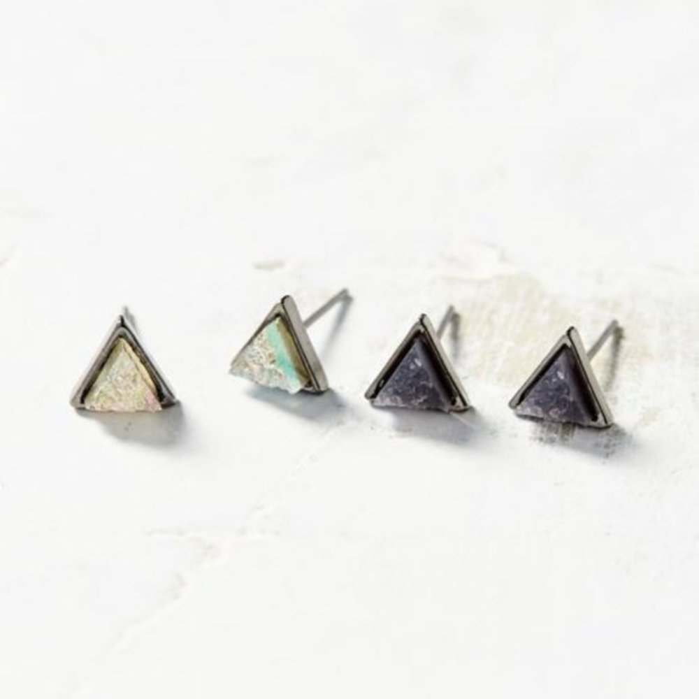 4/$25 Urban Outfitters Bubble Burst Mini Post Earrings Galactic Stones